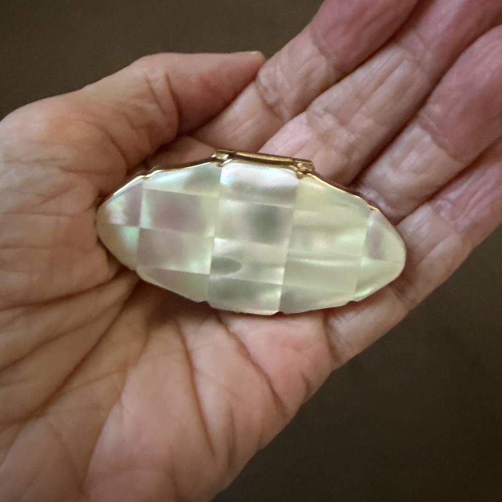 Vintage Stratton, England, Mother-of-Pearl Lipstick Holder
